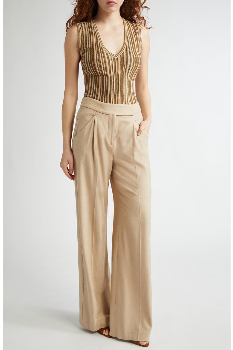 Sid Sparkle Stripe Rib Sweater Tank, Alternate, color, GOLD BRONZE