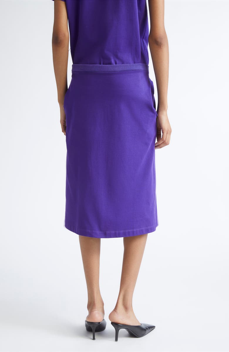 JULIE KEGELS Johanna J.K. Finance Label Jersey Pencil Skirt, Alternate, color, Purple