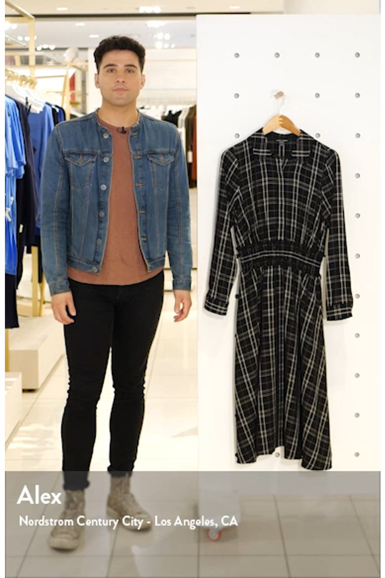 Plaid Long Sleeve Shirtdress video