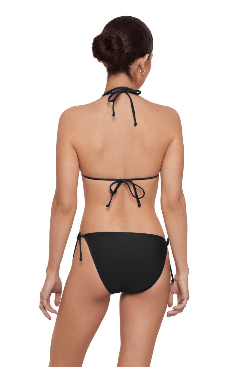 String Triangle Bikini Set, Alternate, color, Black