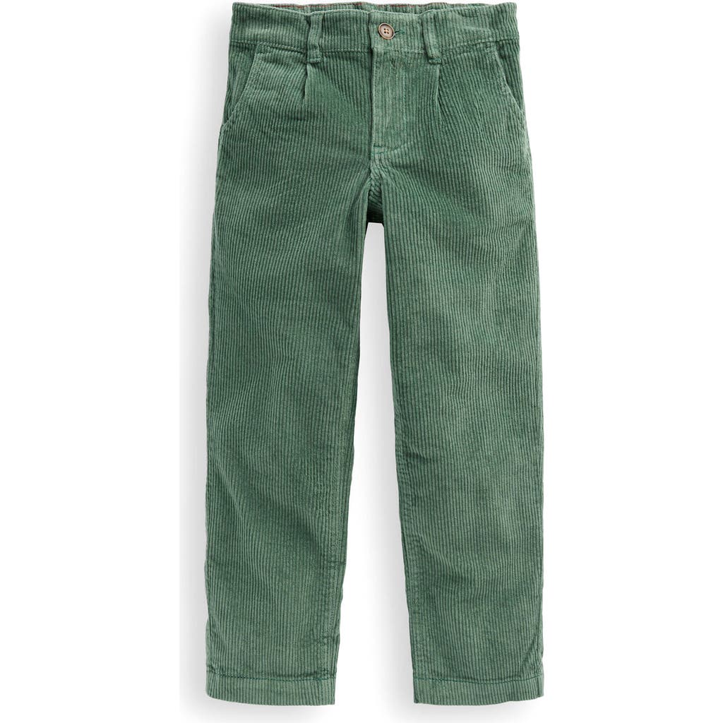 Mini Boden Kids' Corduroy Straight Leg Pants In Green