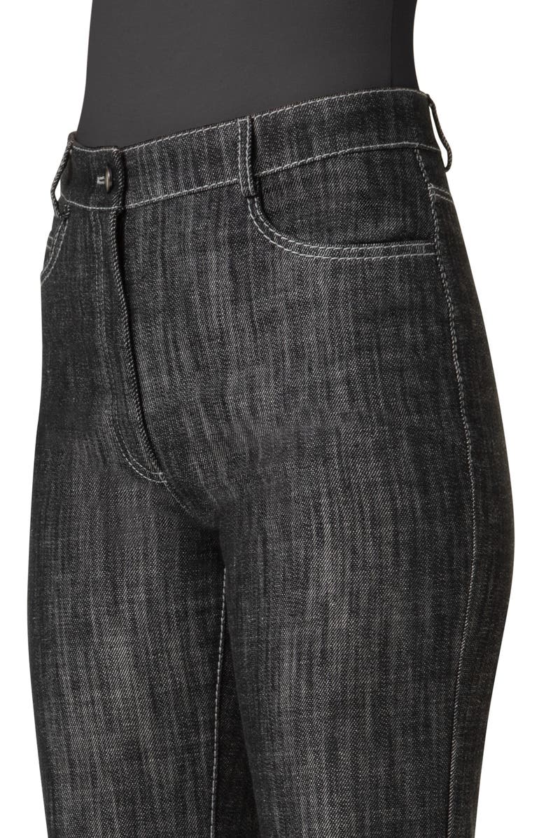 Akris punto Courtney Tailored Bootcut Jeans, Alternate, color, Black Denim