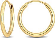 DELMAR 14K Gold 13mm Hoop Earrings