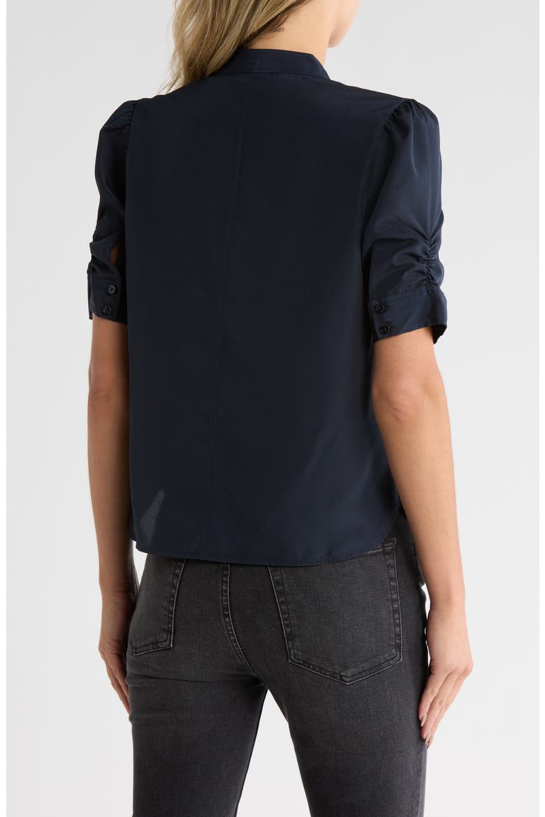 The Frankie Puff Sleeve Shirt, Alternate, color, NAVY