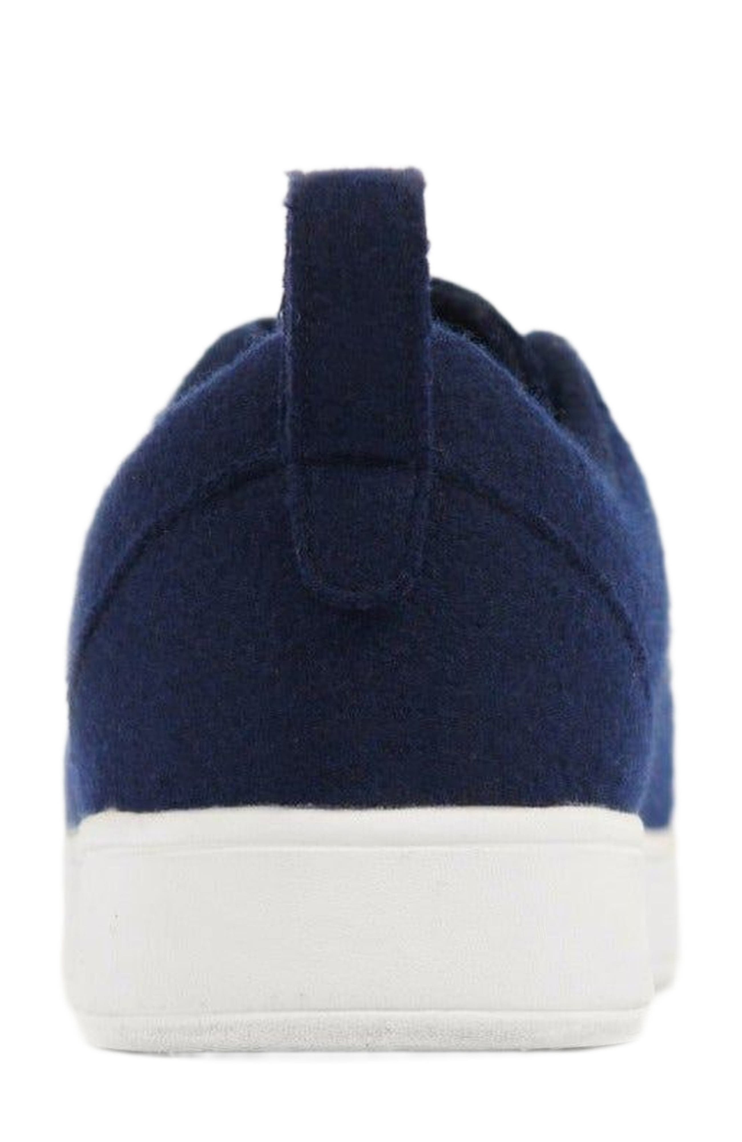 Cashmere Low Ankle Sneakers, Alternate, color, navy