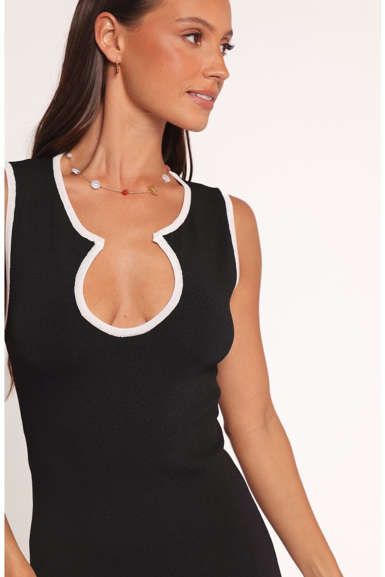 Umi Sleeveless Midi Dress, Alternate, color, BLACK