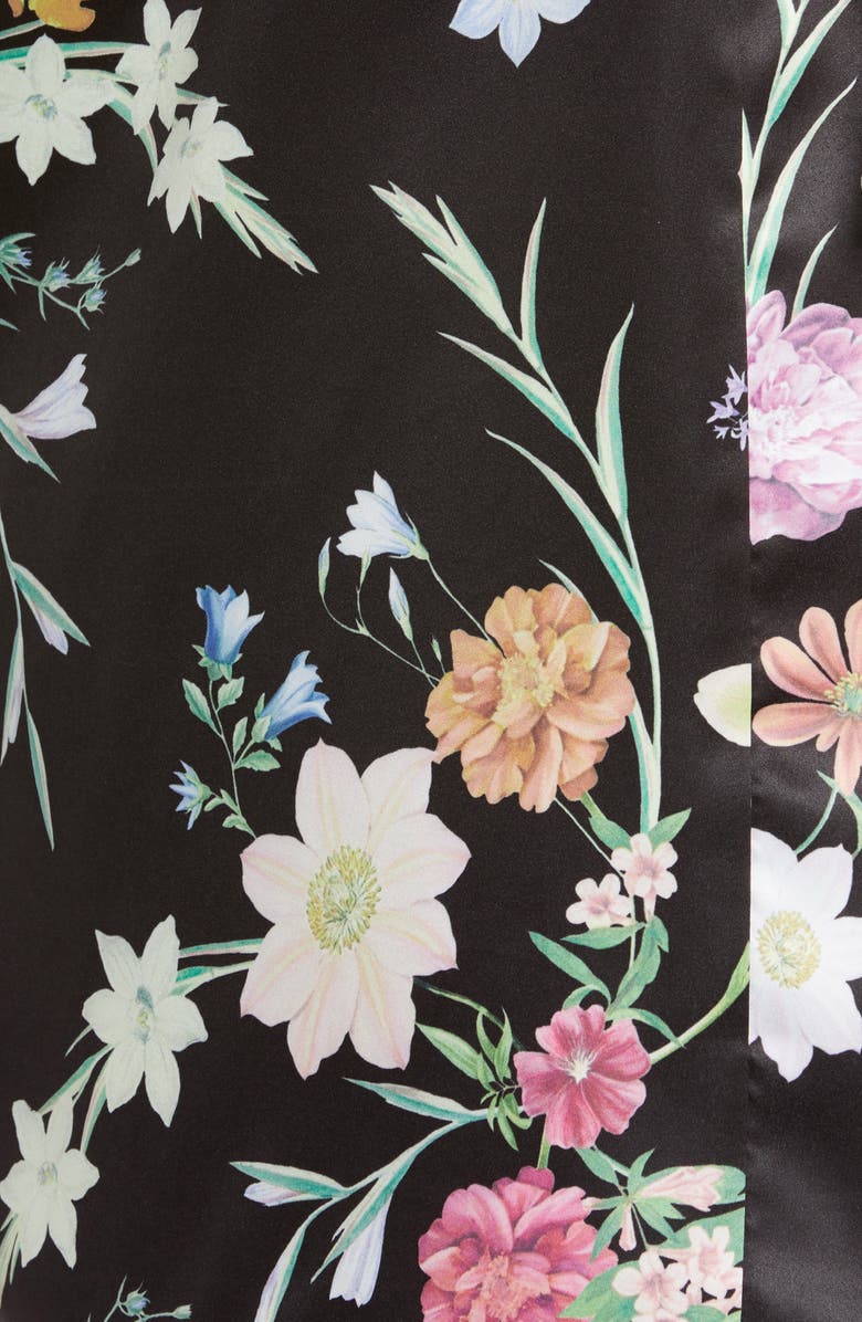 Flora Nikrooz Gabrielle Floral Print Short Robe, Alternate, color,