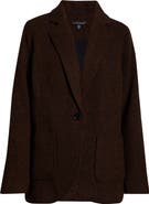 Universal Standard Kidjo Herringbone Tailored Wool Blend Jacket