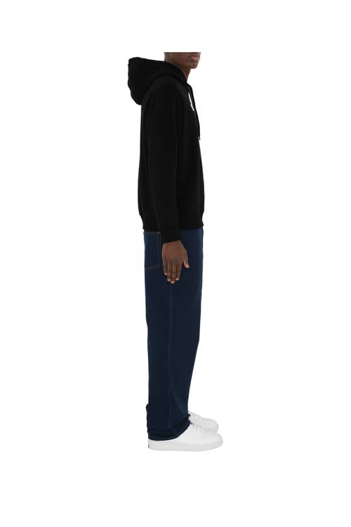 Burberry Black Cotton Sweatshirt In Black