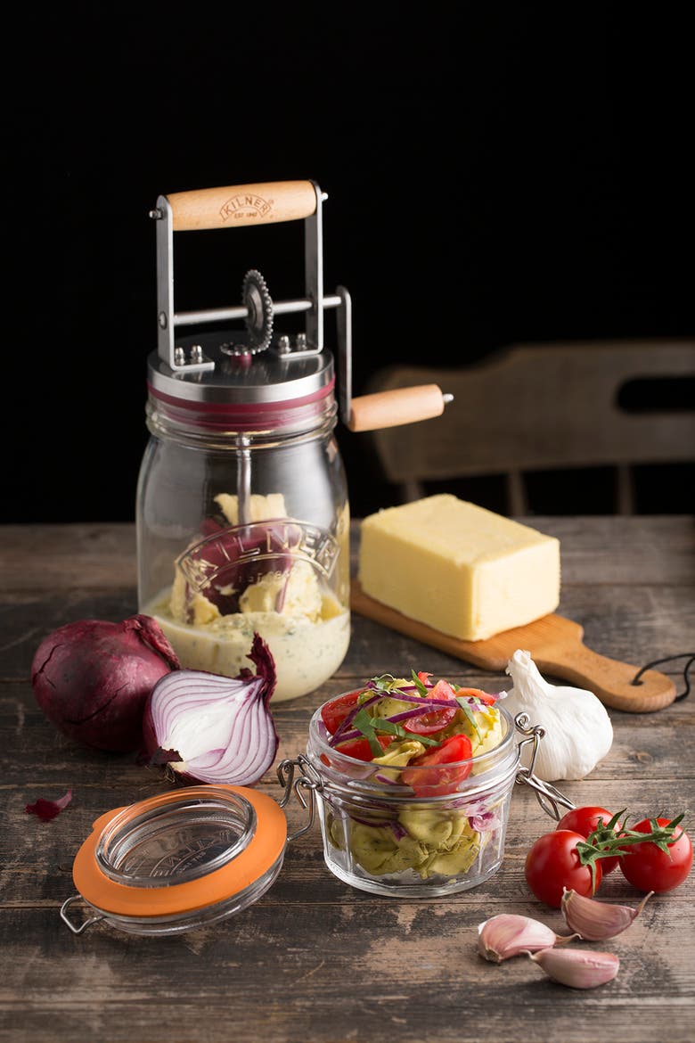 Scratch Cooking Butter Churner, Alternate, color, Clear