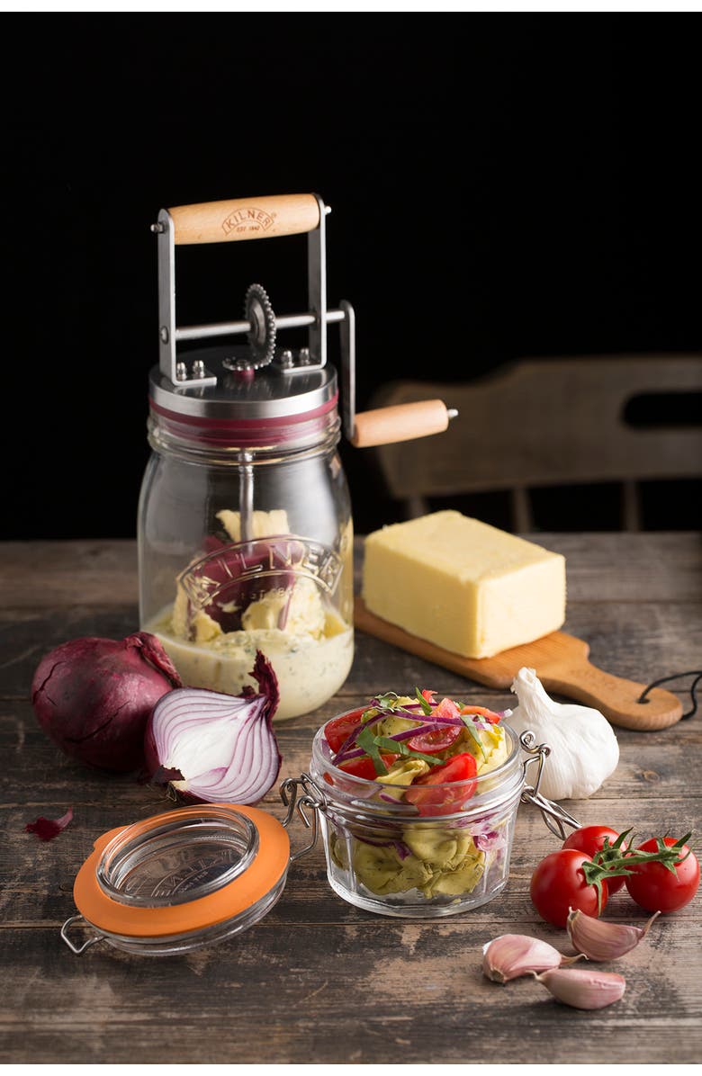 Kilner Scratch Cooking Butter Churner, Alternate, color, Clear