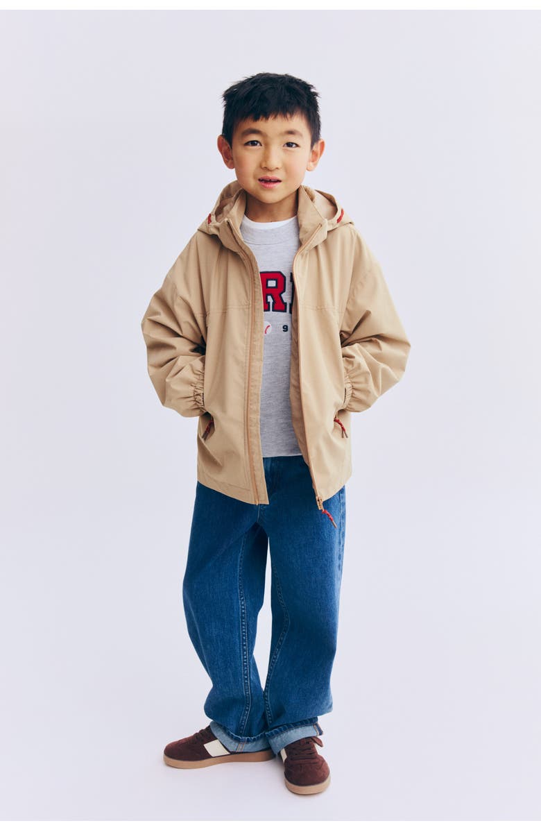 H&M Water-repellent Windbreaker, Alternate, color, Beige