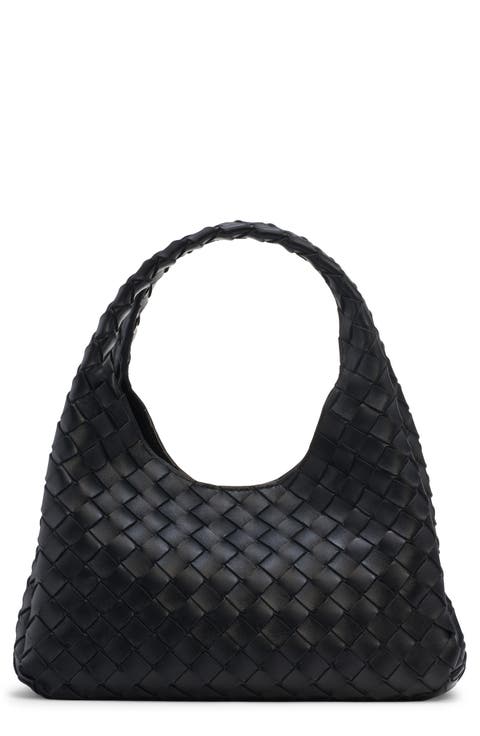 Small Campana Intrecciato Leather Shoulder Bag