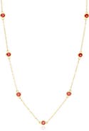House of Frosted Multistone Station Necklace