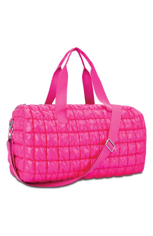 Iscream Kids' Shiny Puffer Duffel Bag In Pink