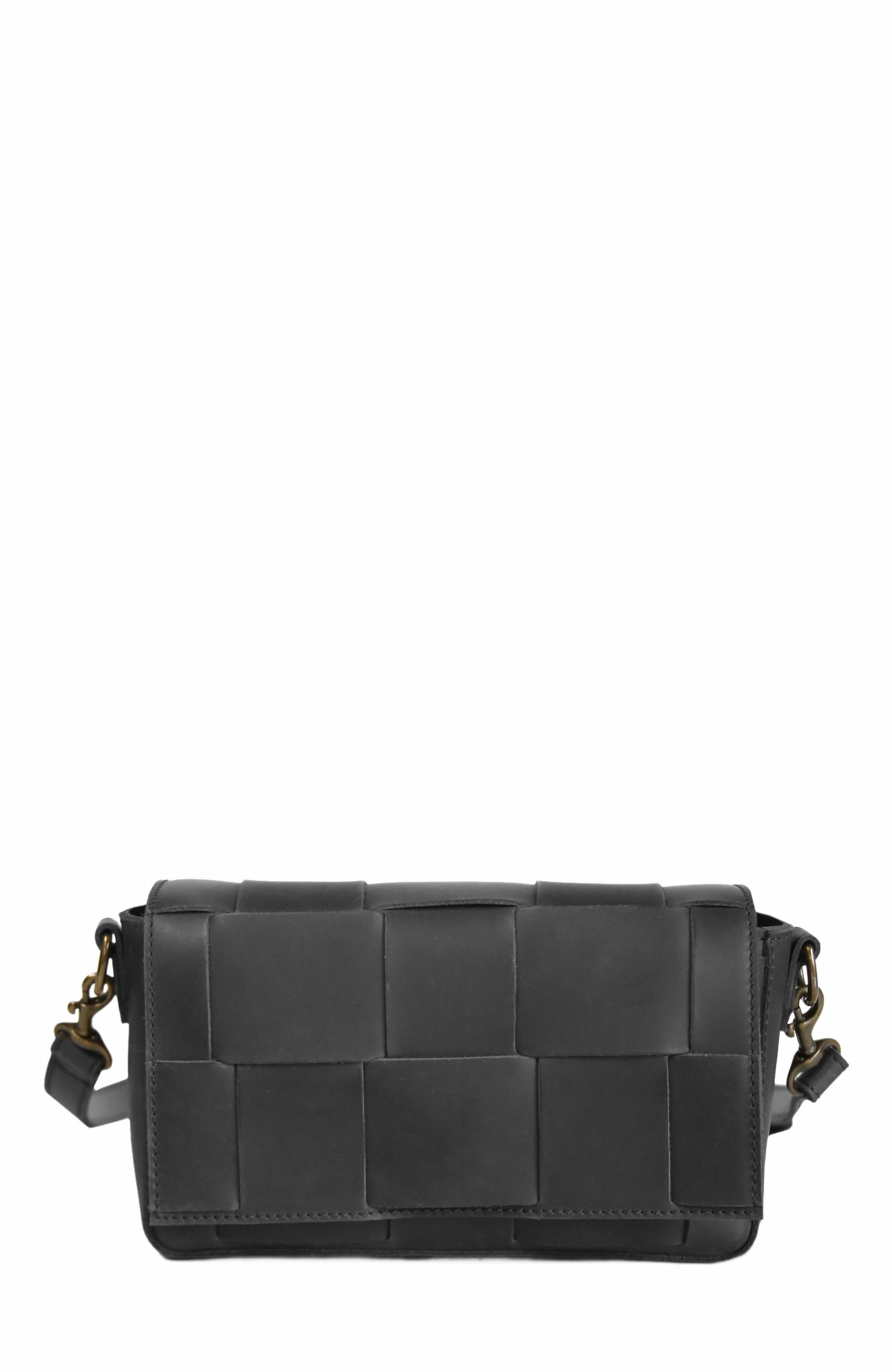 ABLE Mini Flap Woven Crossbody, Main, color, 