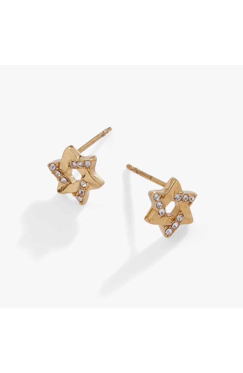 Alex and Ani Star Of David Mini Stud Earrings, Alternate, color,