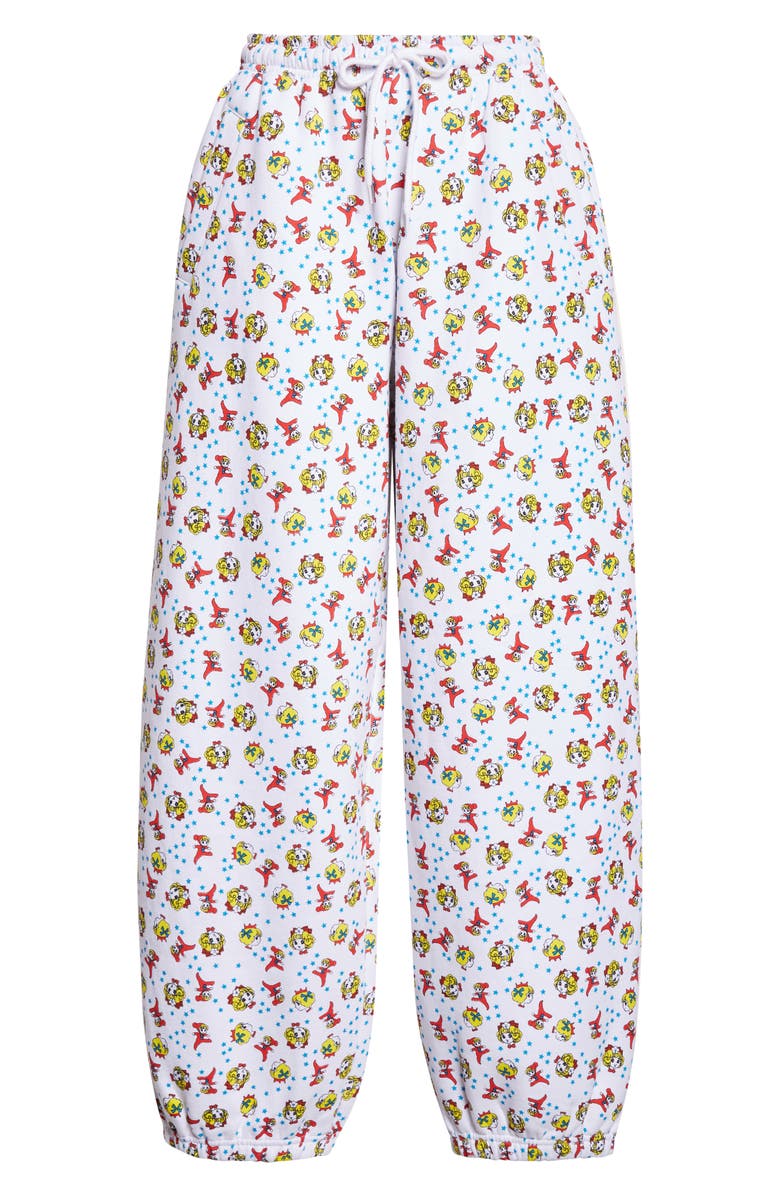 Ashley Williams Girl Baby Print Joggers, Alternate, color, White