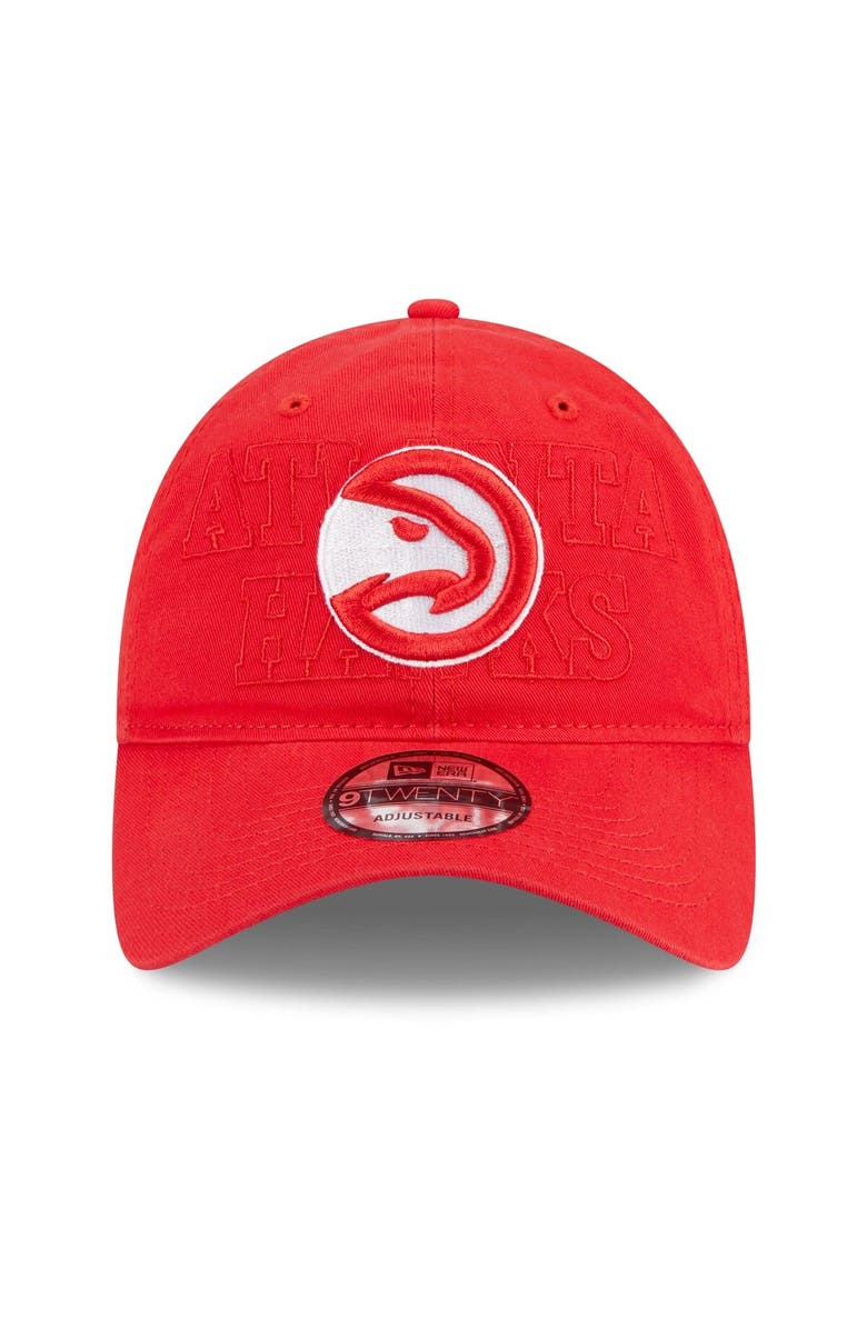 New Era Men's New Era  Red Atlanta Hawks 2023 NBA Draft 9TWENTY Adjustable Hat, Alternate, color, 