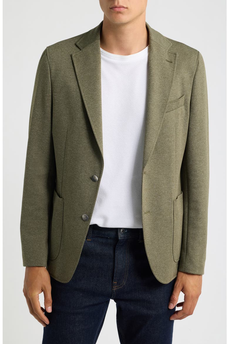 Jersey Sport Coat with Removable Hood, Alternate, color, MEDIUM GREEN