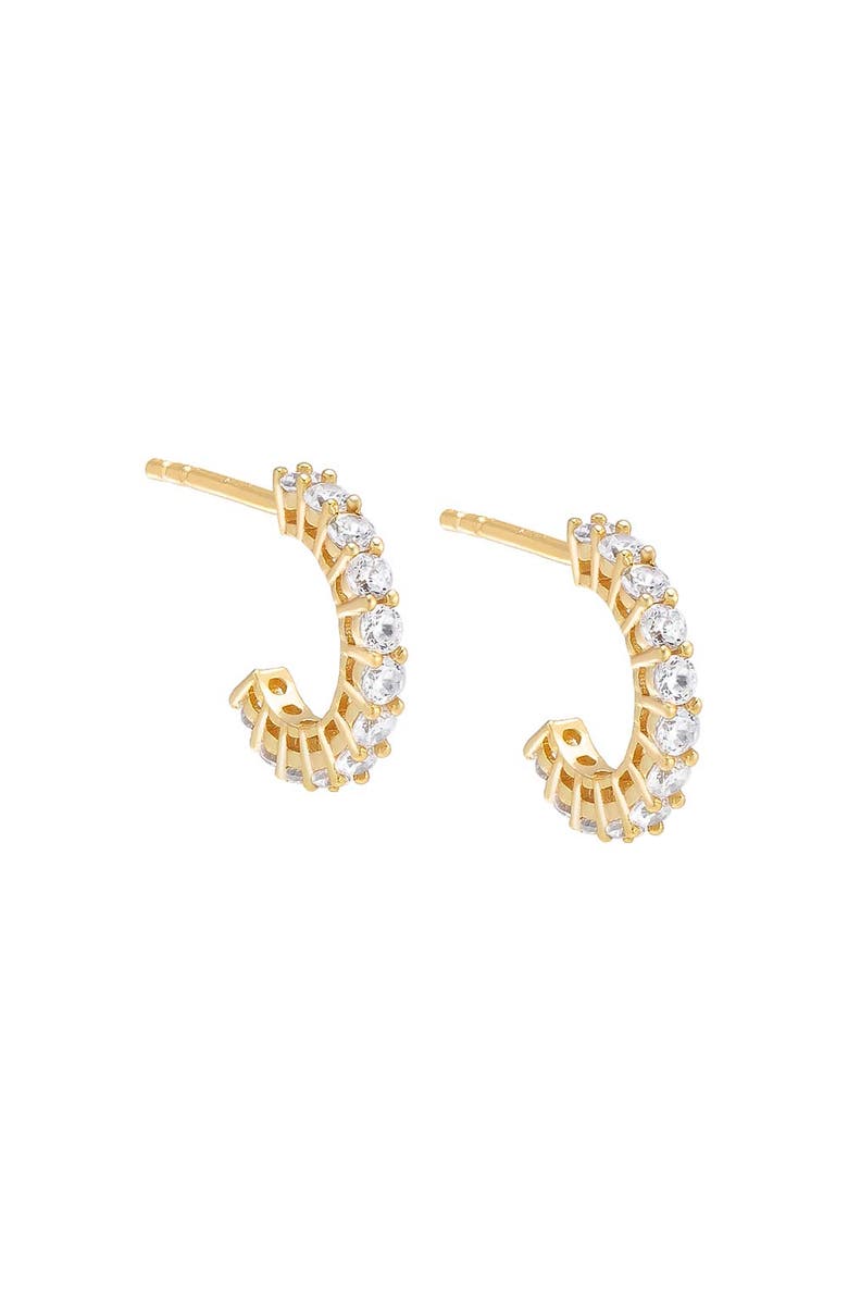BY ADINA EDEN Tiny CZ Hoop Earring, Main, color, 