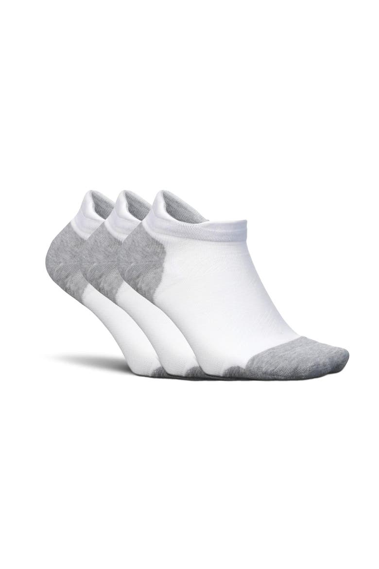 Elite Max Cushion No Show Tab Ankle Socks  Sport Sock with Targeted Compression, Main, color, White Rose