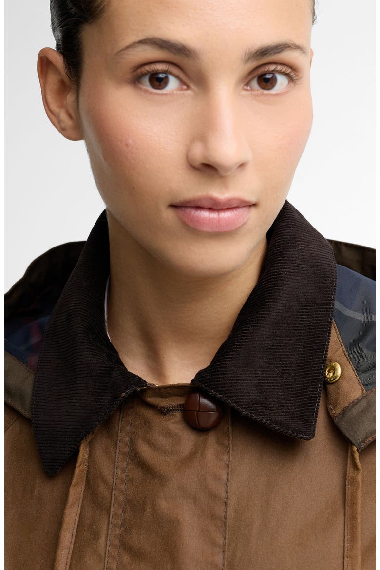 Adina Waxed Cotton Jacket, Alternate, color, TAN/ SHADOW CLASSIC