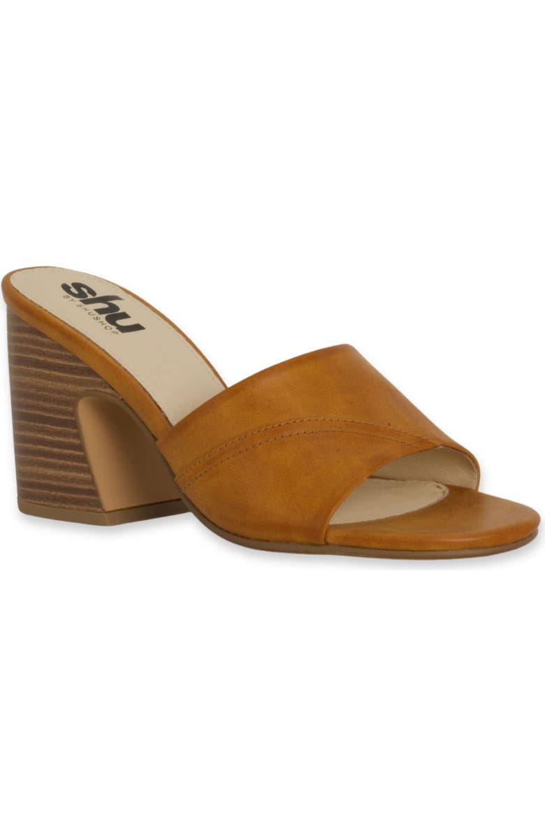 SHUSHOP Elsy Slide Sandal, Main, color, Camel
