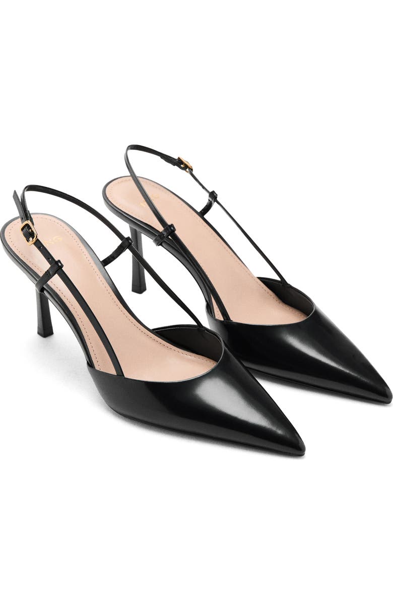 MANGO Pointed Toe Slingback Pump, Main, color,