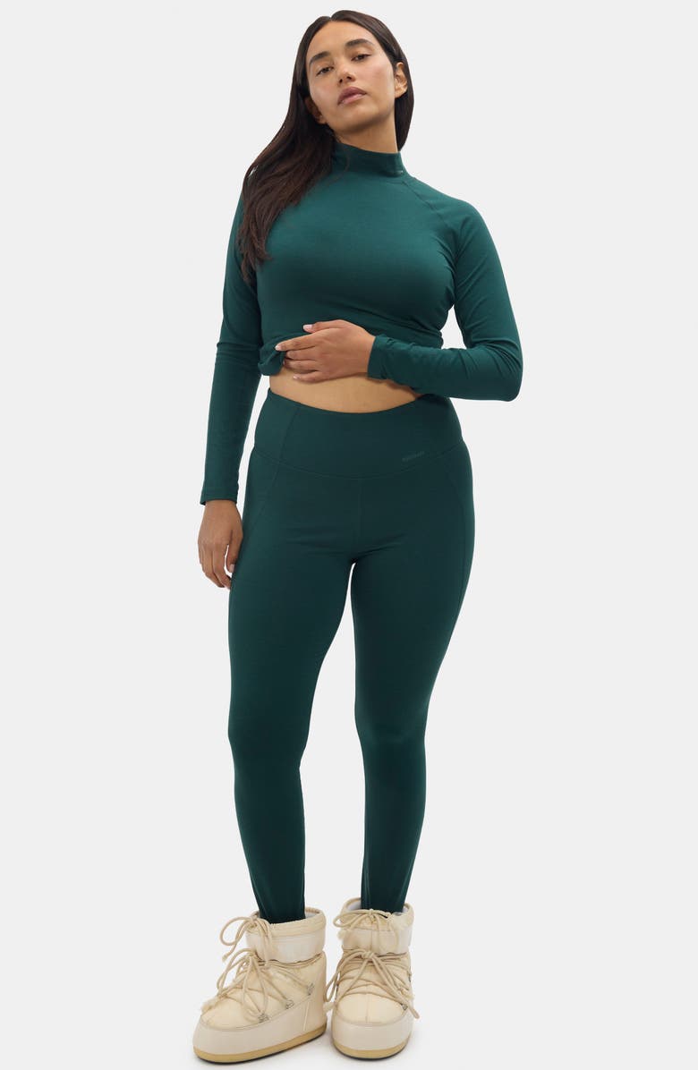 Halfdays Ruth Base Layer Leggings, Alternate, color, Alpine