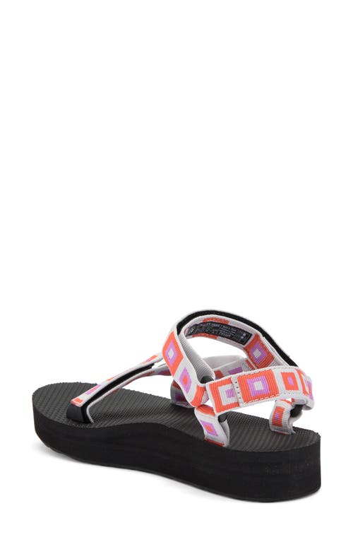 Teva Midform Universal Sandal In Retro Squares Explore