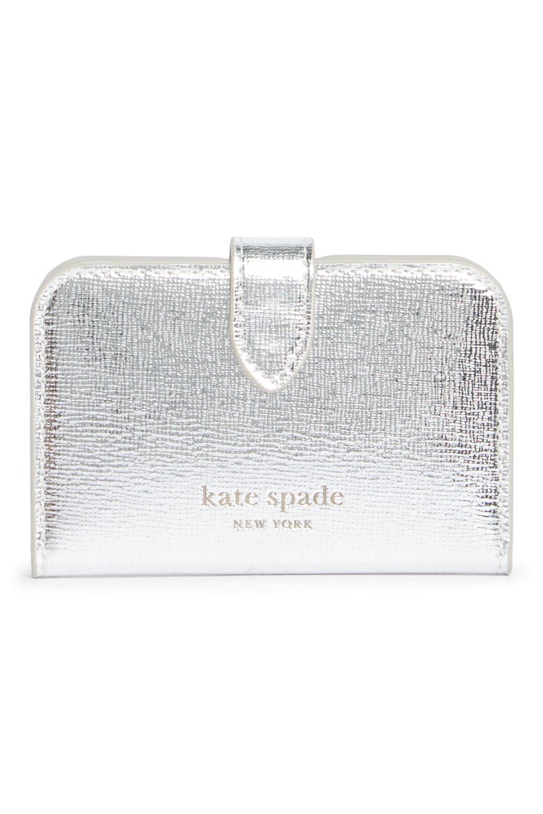 Morgan Magnetic Card Case Wallet, Alternate, color, METALLIC SILVER