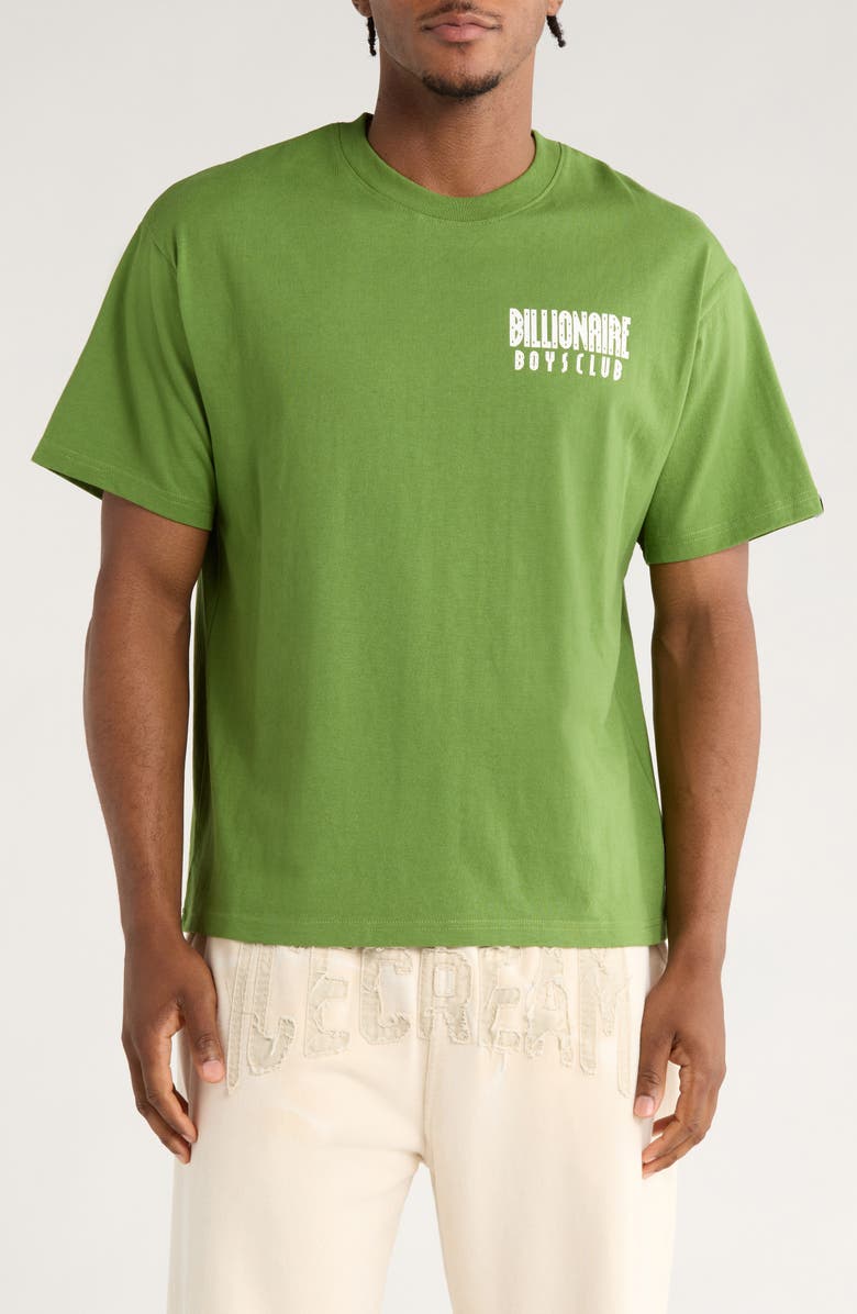 Billionaire Boys Club BB Insignia Crop Graphic T-Shirt, Main, color, Cactus