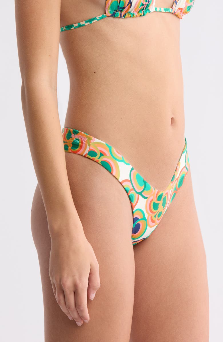 Billabong Mami Wata Reversible Hike Bikini Bottoms, Alternate, color, White Multi