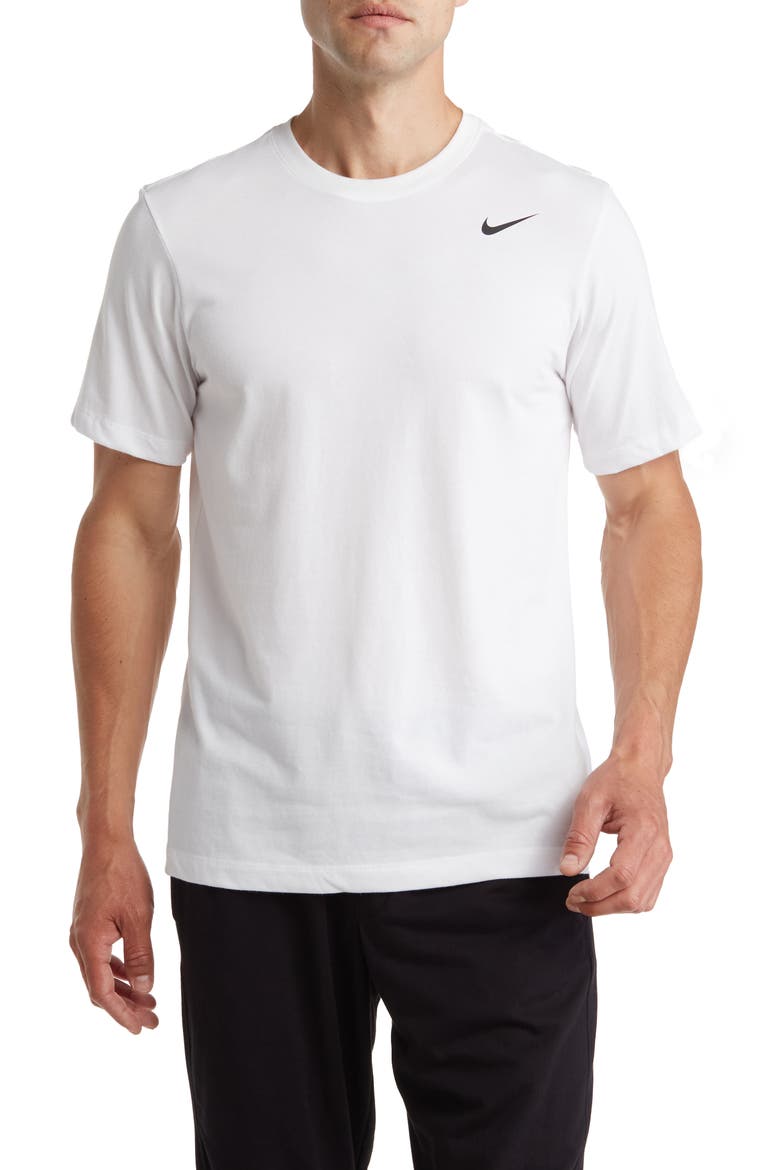 Dri-FIT Training T-Shirt, Main, color, 100 WHITE/BLACK