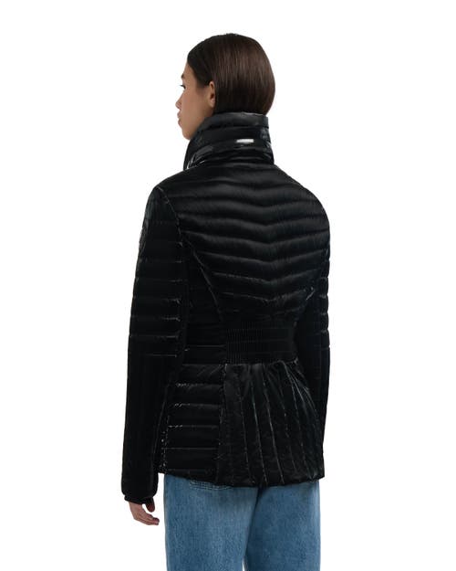 Pajar Aludra Channel Quilted Lightweight Puffer In Black