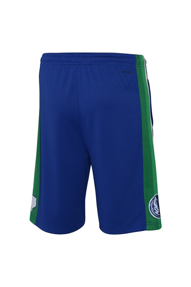 Youth Jordan Brand Blue Dallas Mavericks 2022/23 City Edition Swingman Shorts, Alternate, color, Blue