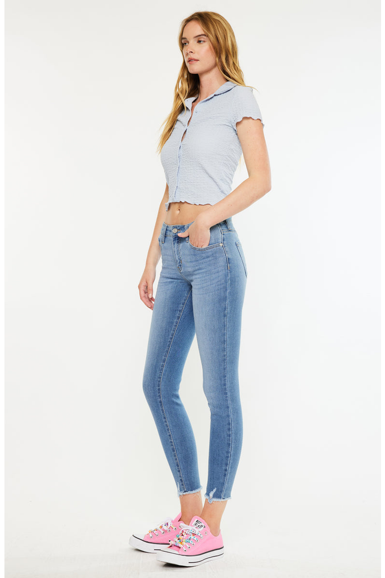 Willowbrook Essentials Mid Rise Ankle Skinny Jeans, Alternate, color, Medium Wash