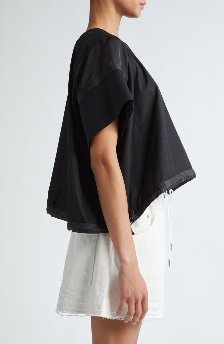 Sacai x Thomas Mason Paneled Mixed Media Top, Alternate, color, 