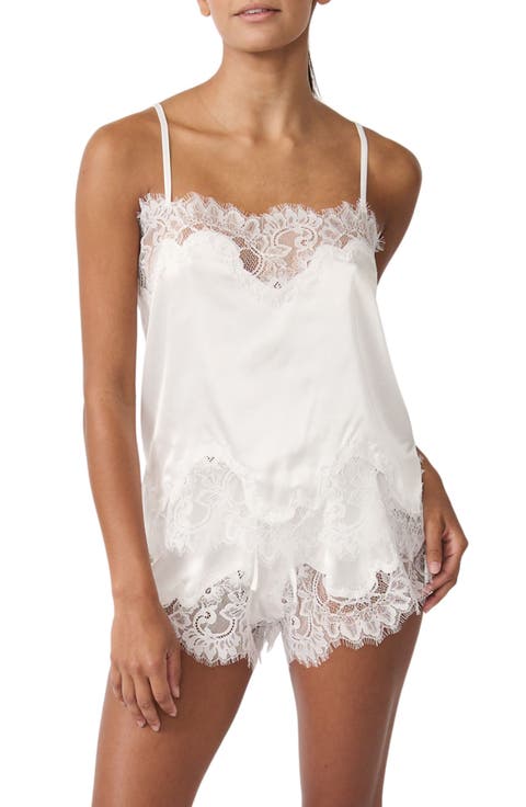 ルームウェア・パジャマ Ribbon Leavers Lace Camisole Set Cami Lace Lounge Set – SUUKSESS