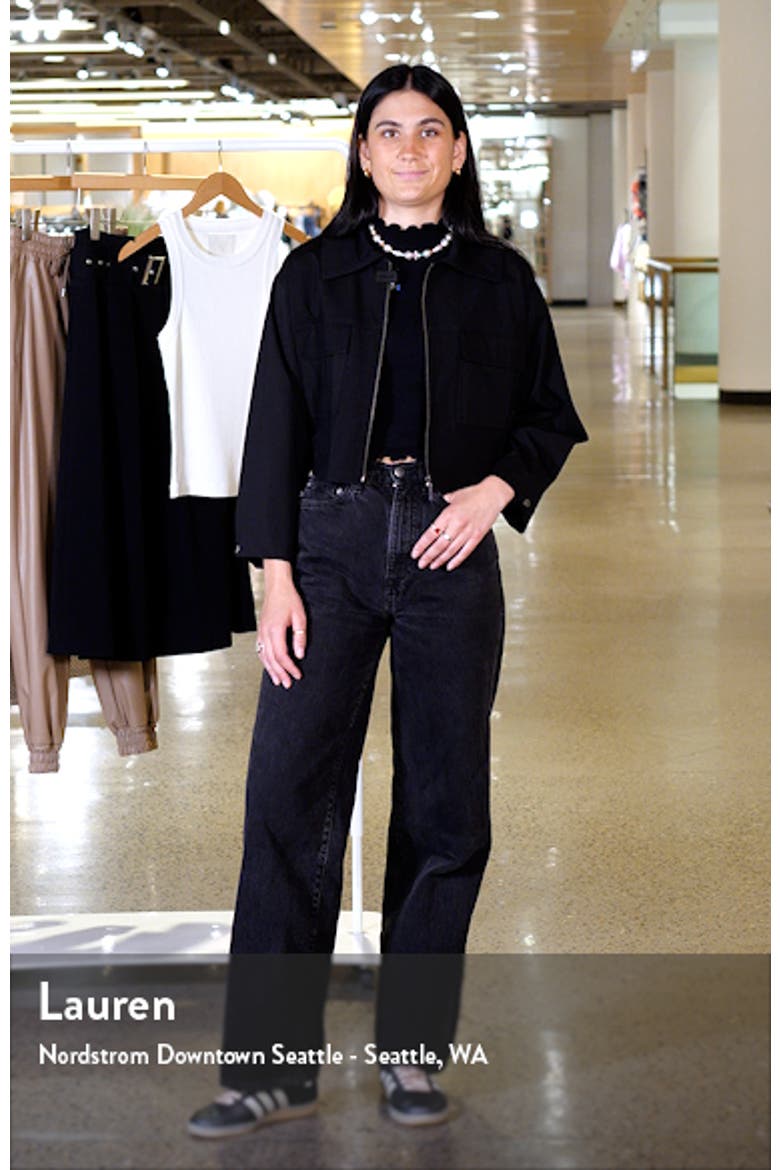 Zip Front Crop Jacket video
