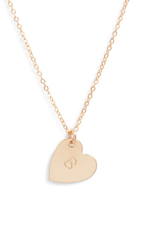 Sophia Initial Heart Pendant Necklace