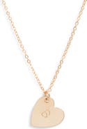 Set & Stones Sophia Initial Heart Pendant Necklace