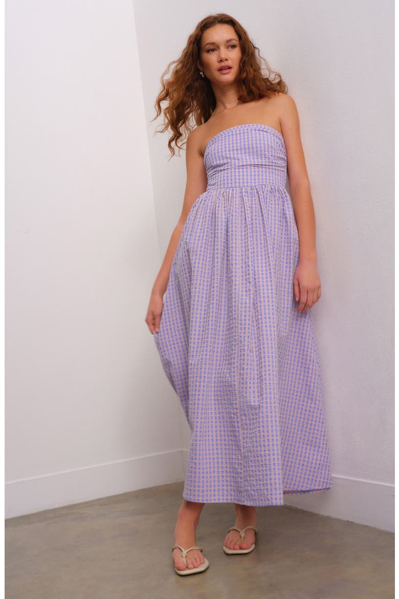 women purple gingham dress Morning Glory Gingham ~ five-tiered Nightingale Dress Super Cute Dresses