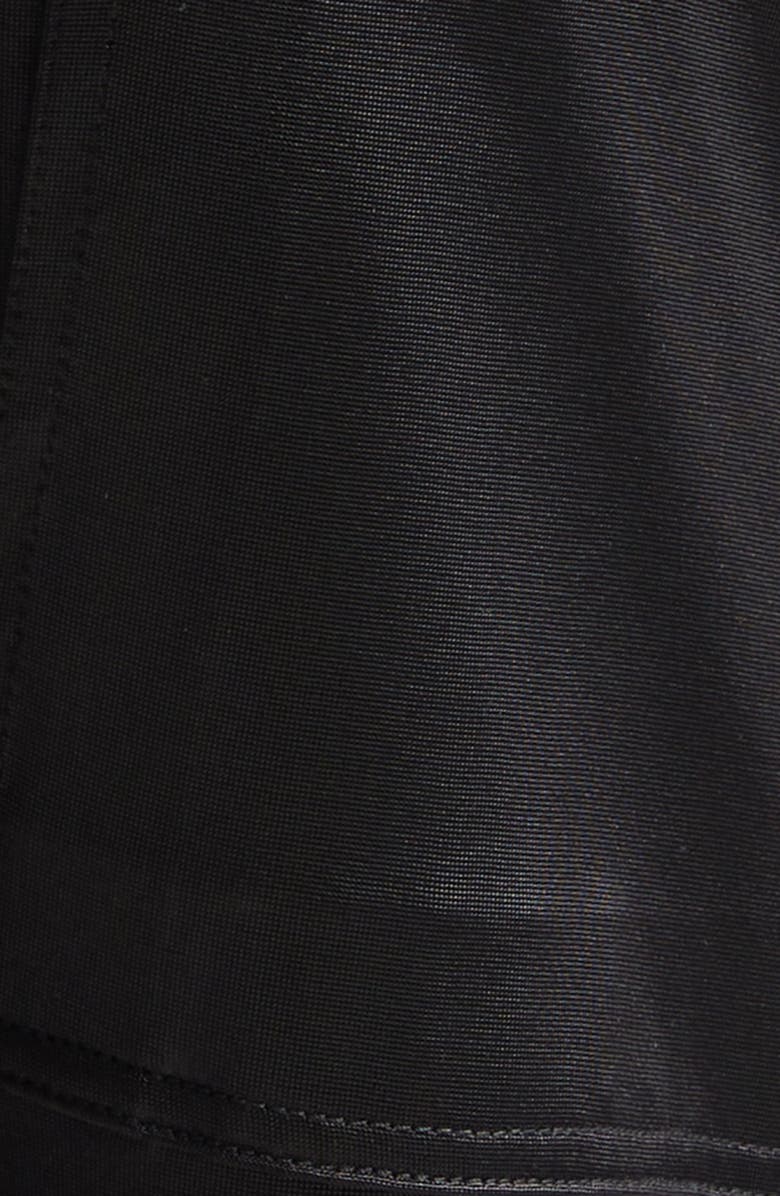 Rick Owens DRKSHDW Wide Pusher Liquid Jersey Shorts, Alternate, color, Black