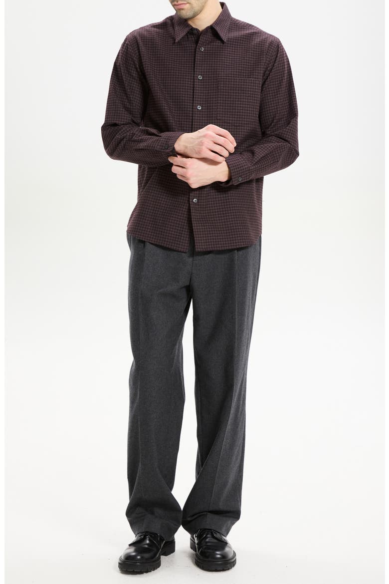 Weekend Woods Check Cotton Button-Up Shirt, Alternate, color, DEEP EGGPLANT MULTI - 2I4