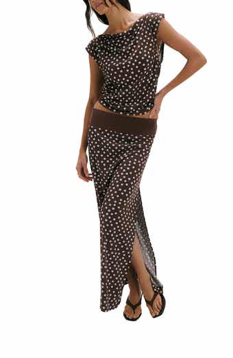 Heat Wave Polka Dot Top & Skirt Set