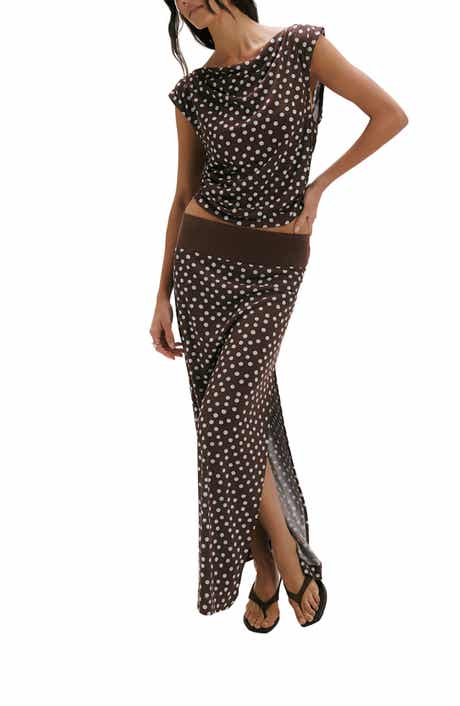 Heat Wave Polka Dot Top & Skirt Set