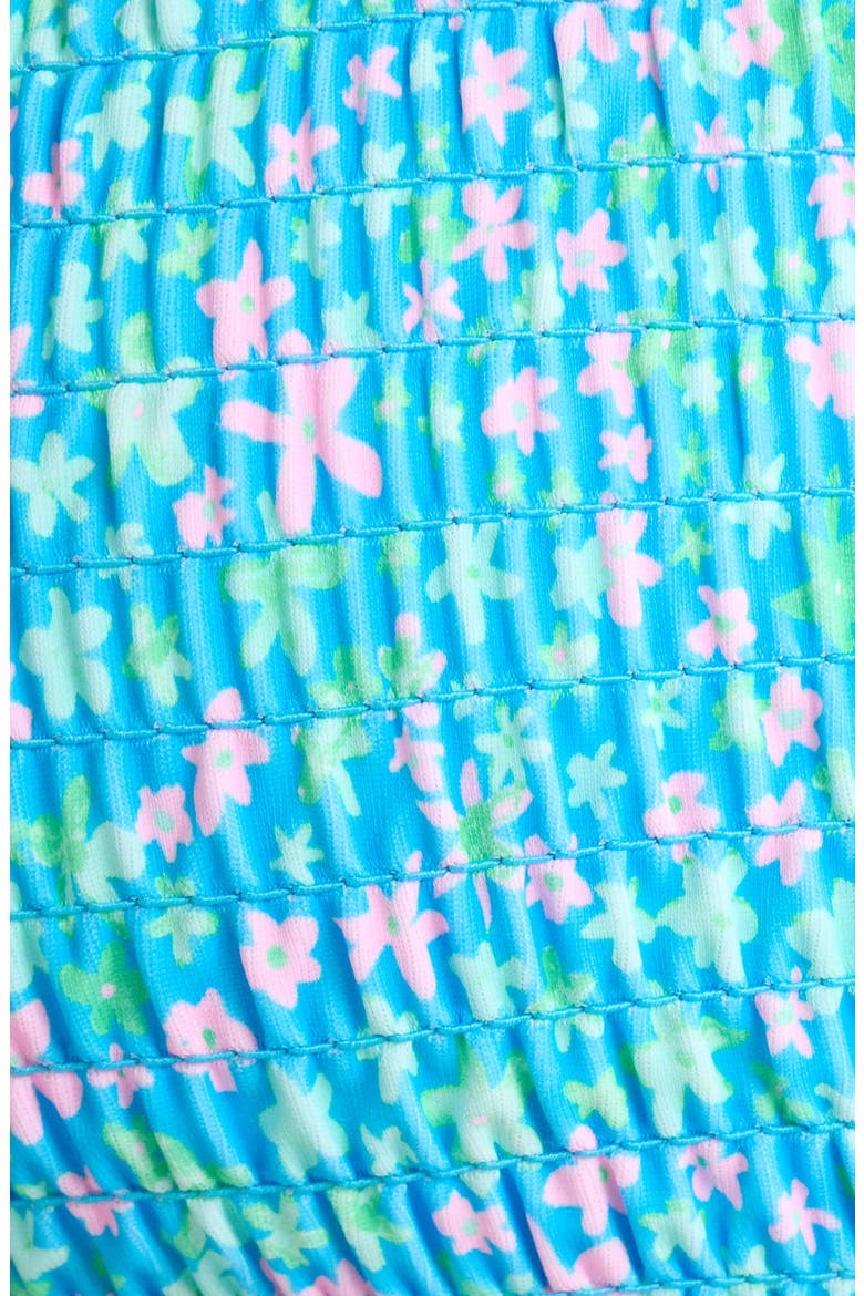 Smocked Crop Bikini Top, Alternate, color, OCEAN KISSES