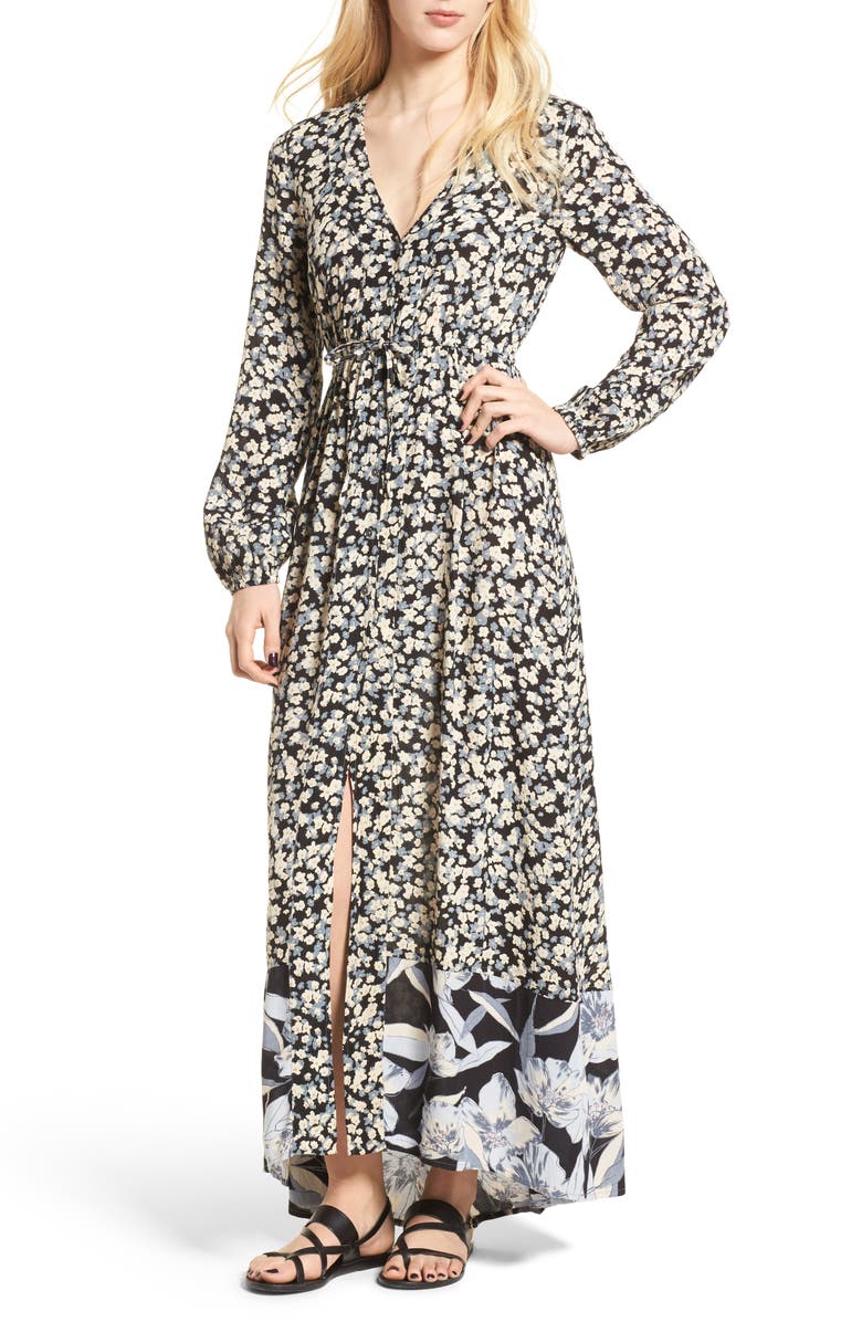 Billabong Kimono Maxi Dress, Main, color, 